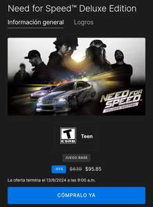 Epic Games: Need For Speed Deluxe Ed.