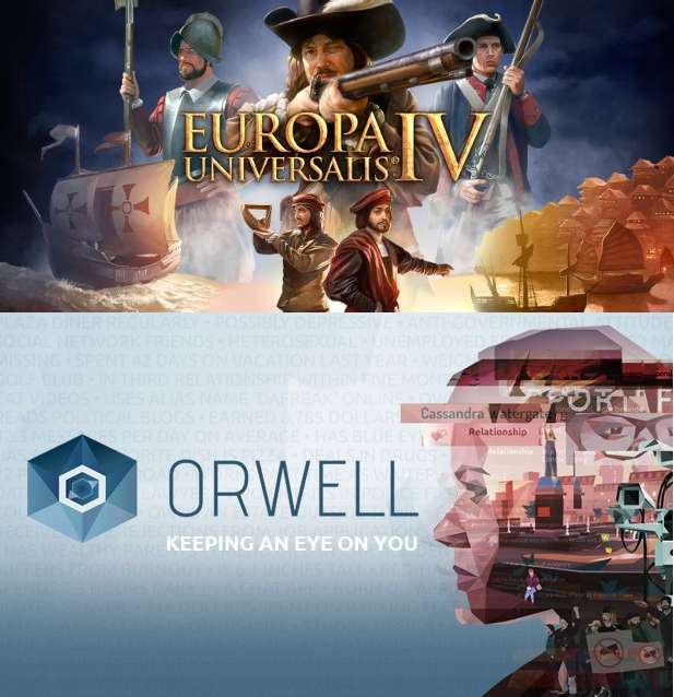 Epic Games: Europa Universalis IV y Orwell: Keeping an Eye on You | GRATIS ( 10 al 17 de Agosto )