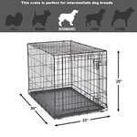 Amazon: Caja plegable de metal para perros, puerta individual y doble, Puerta única, Negro, 91.44 cm