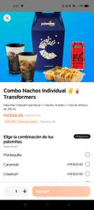 DIDI FOOD: Cinépolis - Combo nachos Transformers | Pachuca