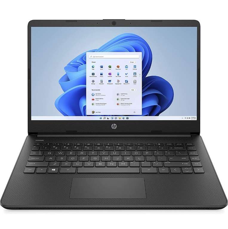Amazon: HP Laptop 14-dq0500la, Intel Celeron, 4GB RAM, 128GB SSD, HD 14", Windows 11 Home (el mas bajo según keepa)