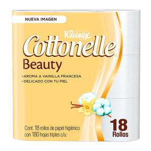 Chedraui Papel Higiénico Kleenex Cottonelle Beauty 18 Rollos