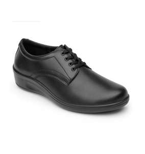 flexi: zapatos negros para mujer (flat de servicio/clínico)