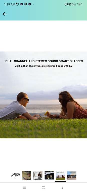 Amazon: OhO sunshine - Gafas de sol Bluetooth