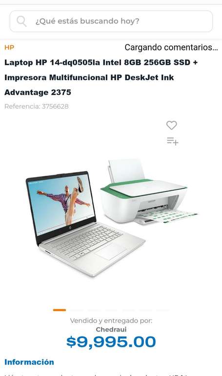 Chedraui: Laptop HP 14-DQ0505LA + Multifuncional | Tultitlán