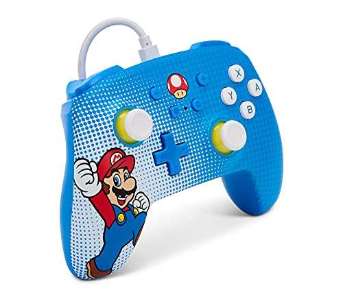 AMAZON: PowerA Control Mejorado Alámbrico para Nintendo Switch - Mario Pop Art - Standard Edition