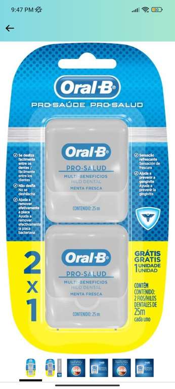 Amazon: Hilo dental oral b 2x1 (planea y cancela)