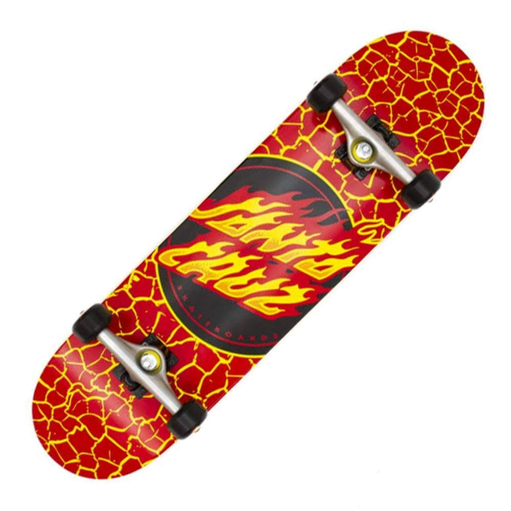 Amazon: Santa Cruz - Patinetas completas con punto de llama, rojo, 20.96 x 80.14 cm, montadas