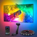 Amazon: Govee Envisual TV Tira LED T2 con Dual-Cámara, 3,6m RGBIC WiFi Tira LED soporta TV de 55-65