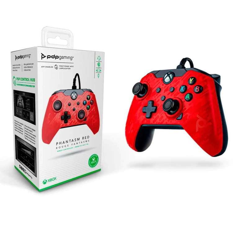 Soriana: Control Alámbrico PDP Gaming Phantasm Red para Xbox S/X