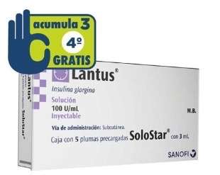 Farmacia San Pablo: insulina Lantus caja con 5 plumas