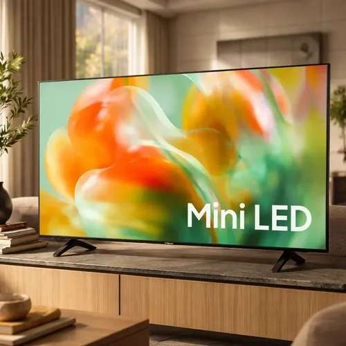 Samsung Estudiantes: Pantalla 55" Mini Led M80HAF HDMI 2.1, 144 HZ + Barra de Sonido HW-B400F/ZX