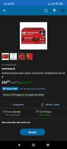Sam's Club en línea, Caja de galletas Emperador de 18p sabor chocolate