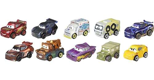 AMAZON. Paquete de 10 vehículos Disney/Pixar Cars Mini Racers