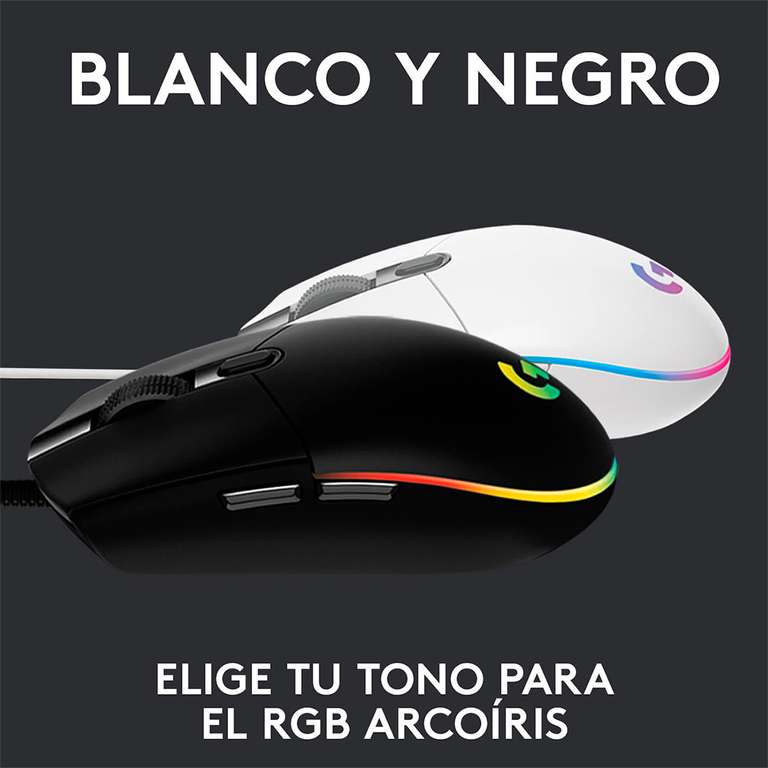 Office Depot: Mouse Gamer Logitech G203 / RGB / Alámbrico / USB / 8000dpi / Negro