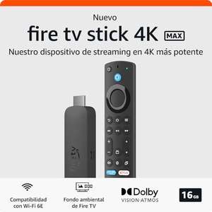 RadioShack: Fire TV Stick 4K Max (2ª Generación) - WiFi 6E - 4K Ultra HD