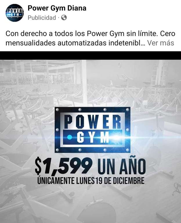 Power Gym Cuernavaca: $1,599 por un año