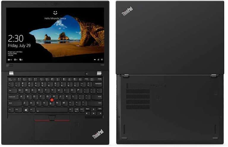 Amazon: Laptop Lenovo ThinkPad X280 12.5 pulgadas LCD Ultrabook, Intel Core i5-8350U 1.60GHz, 8GB DDR4 SDRAM, 256GB SSD, (reacondicionado)