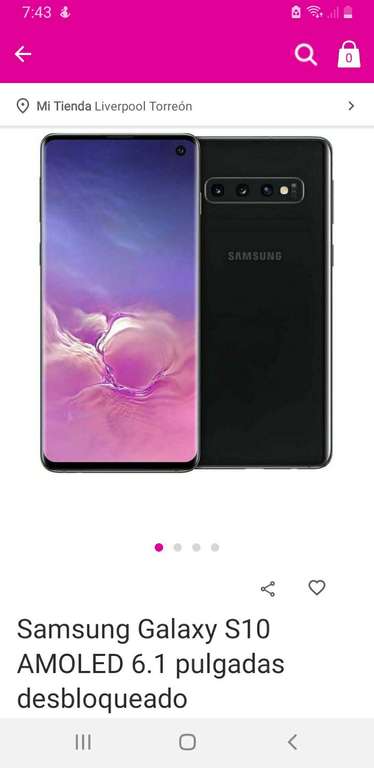 Liverpool: Samsung Galaxy S10 AMOLED 6.1 pulgadas desbloqueado Samsung Galaxy S10 AMOLED pulgadas desbloqueado
