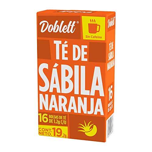 Amazon : Té Doblett sábila - naranja caja con 16 sobres (cantidad mín 3) | Envío gratis con Prime