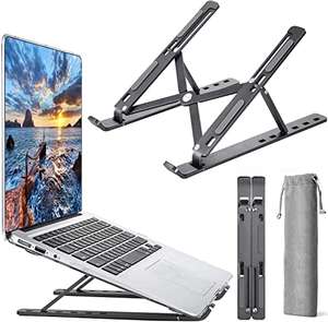 Amazon: Soporte de aluminio para laptop, ajustable (con cupón de vendedor)