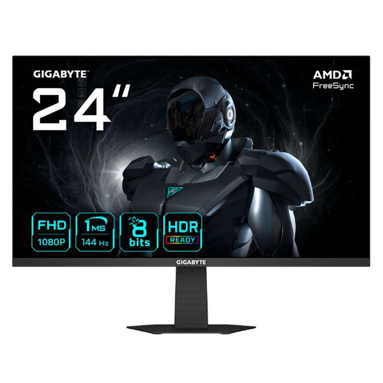 Cyberpuerta: Monitor Gamer Gigabyte GS24F14 23.8", IPS, 1920x1080, 144Hz, 1ms, FreeSync (envío gratis)