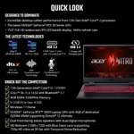 Amazon: Laptop Acer Nitro 5 AN515-58-525P, i5-12500H, NVIDIA RTX 3050, IPS FHD 144Hz 15.6", DDR4 8GB, SSD PCIe Gen 4 512GB, Killer Wi-Fi 6