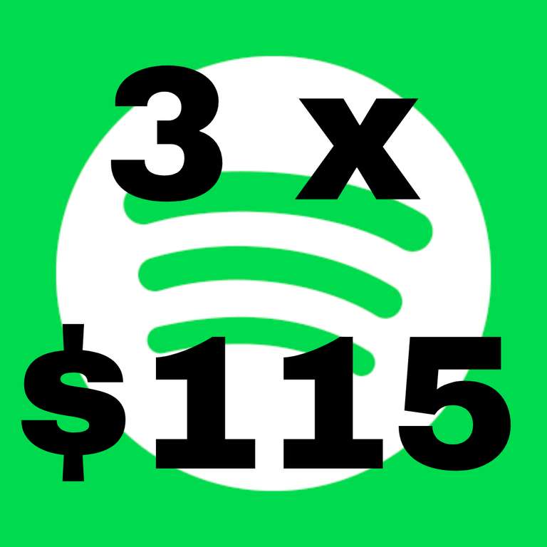 Spotify: 3 meses de Premium por $ 115.00