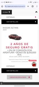 Nissan Automóvil altima 2023 bono $200,000
