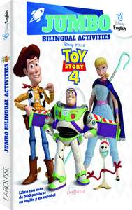 Amazon: Infantil Libro p/ colorear actividades bilingües Toy Story 4