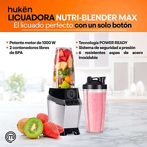 Amazon: MASTERCHEF | Nutri-Blender Max | Procesador de Alimentos1000 W precio más bajo keepa