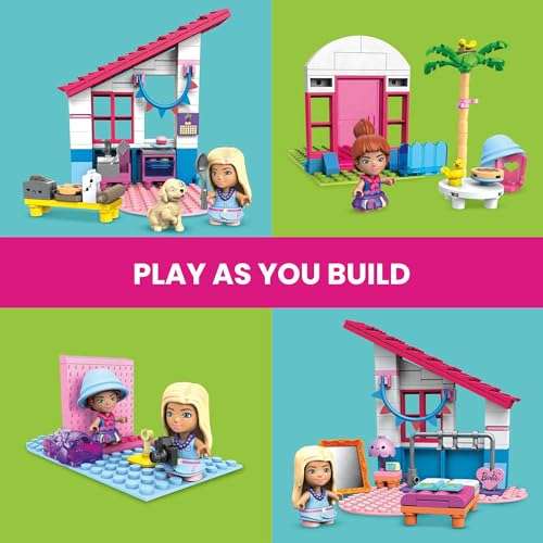 Amazon: Mega Construx - Barbie: Casa Malibú - 303 Piezas