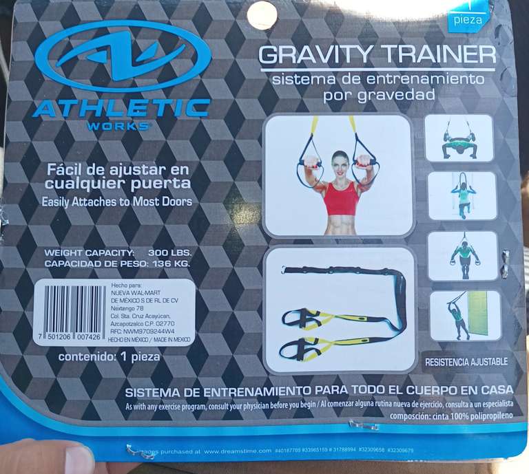 Gravity Trainer Athletic Works en Walmart 57 SLP