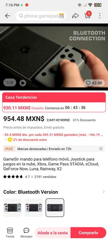AliExpress: GameSir X2