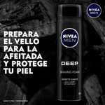 Amazon: NIVEA MEN Espuma para Afeitar Deep (200 ml) Antibacterial con Carbón Activo (de nuevo)