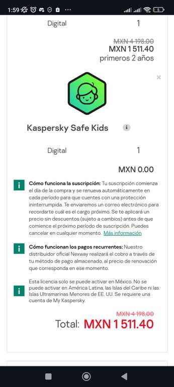 Kaspersky Premium para 10 dispositivos por 2 años ($152 por dispositivo)