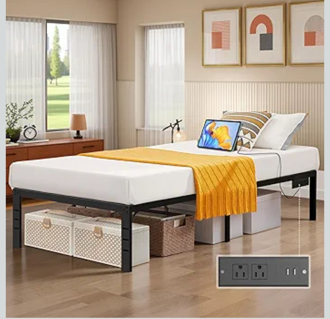 Amazon: Marco de Cama de Metal de Plataforma Simple