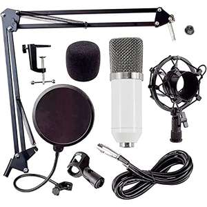 Amazon Microfono Condensador BM700 Con Brazo y Filtro Antipop