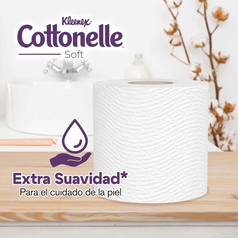 Amazon: Kleenex Cottonelle Soft, Papel Higiénico, 24 Rollos con 200 Hojas Dobles (Planea y Ahorra)