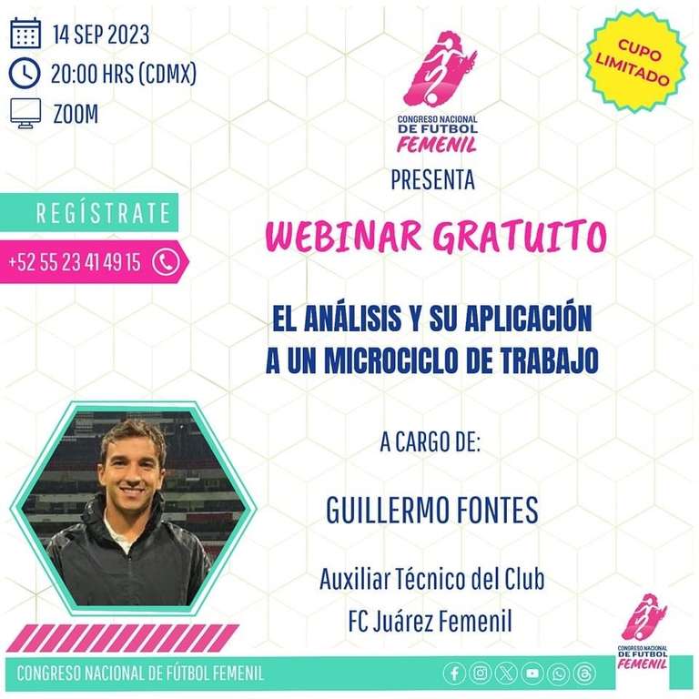 FC Juárez: Webinar GRATUITO Conferencia con Guillermo Fontes