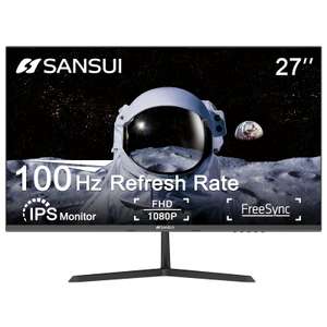 Amazon: SANSUI 27 Pulgadas Monitor, IPS 100Hz Monitor de Ordenador Full HD 1920 x 1080P