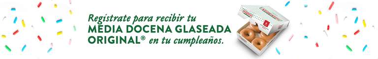 Krispy Kreme: Donas gratis el dia de tu cumpleaños (Registro)