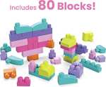 Amazon: Mega Bloks Bolsa Grande de Construcción rosa.