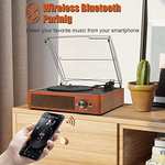 Amazon: Tocadiscos de Vinilo Bluetooth con Altavoces y para Discos de Vinilo