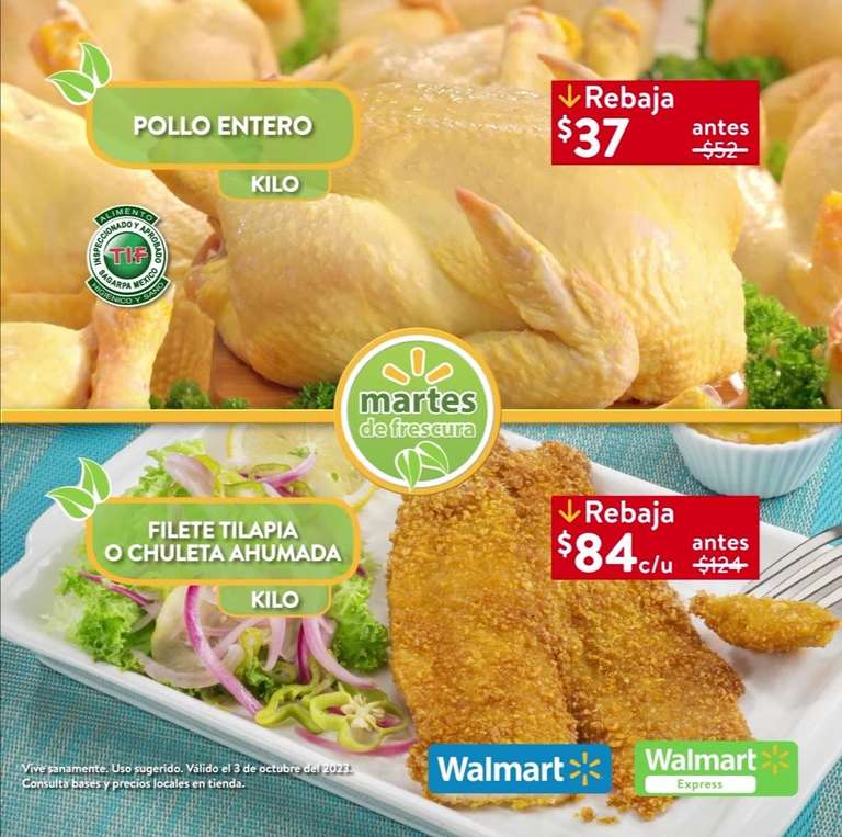 Walmart: Martes de Frescura 3 Octubre: Naranja $16.90 kg • Aguacate $29.90 kg • Durazno Importado $39.90 kg