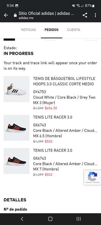 Adidas: TENIS LITE RACER 3.0 | ($532 comprando 3 pares)