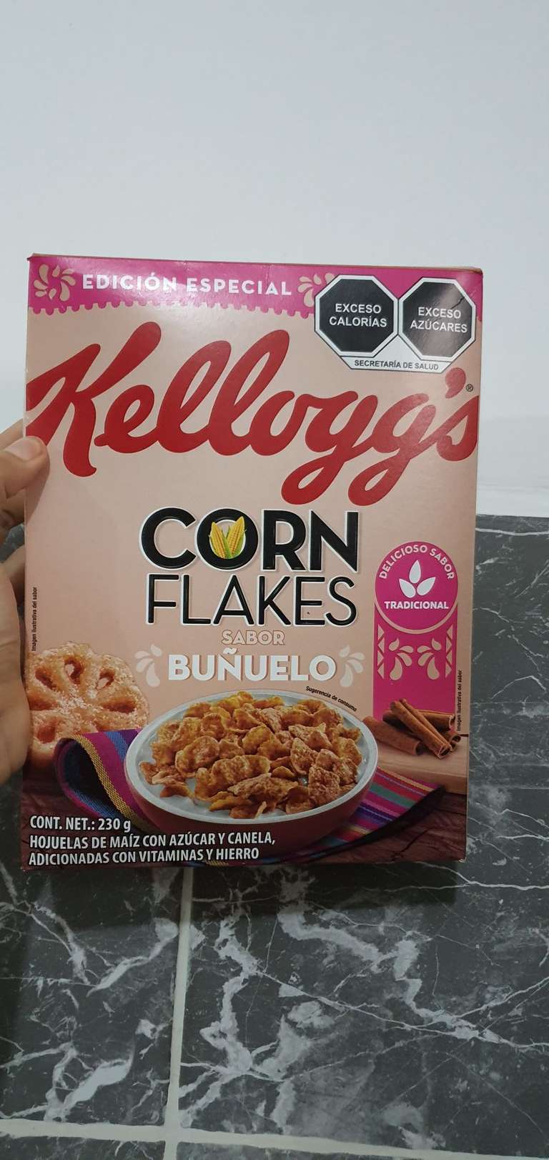 Chedraui: Cereal kellogs Corn Flakes sabor buñuelos.