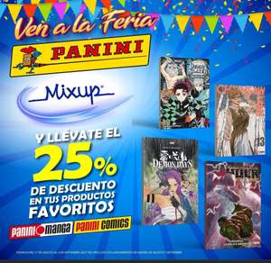 Feria Panini, 25% de descuento en Mixup