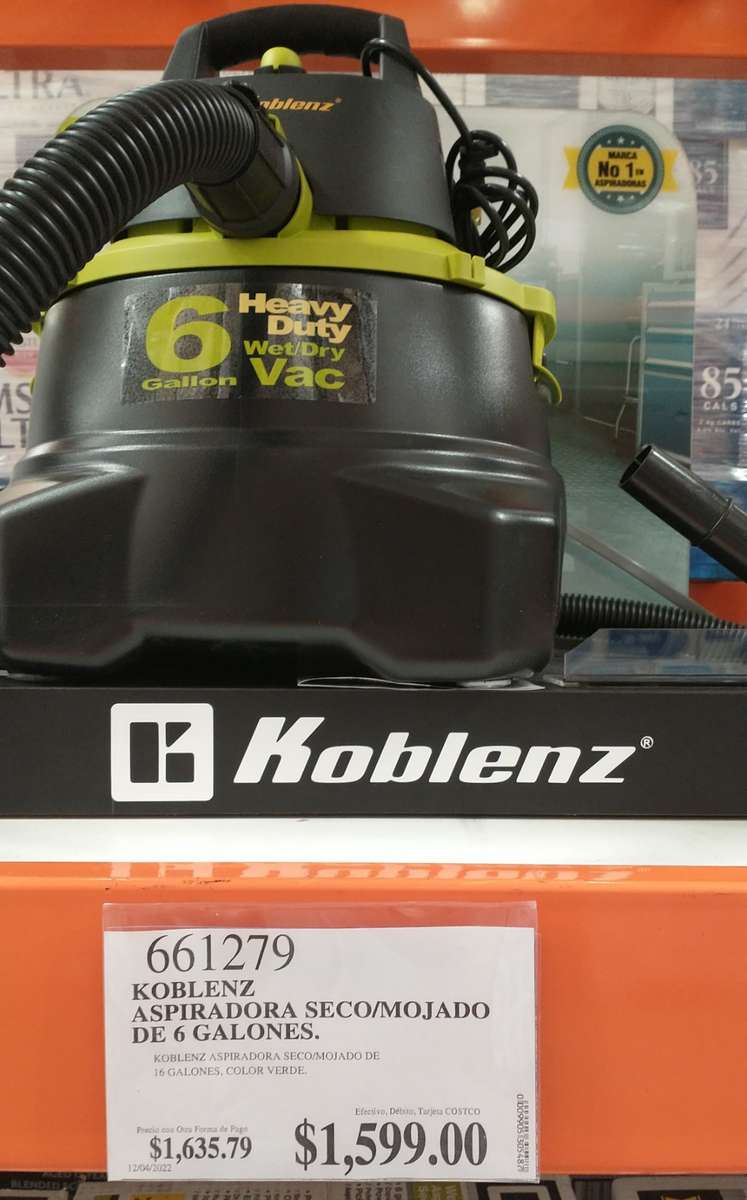 Costco: Aspiradora Koblenz 6 galones - promodescuentos.com