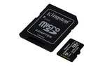 Amazon: Kingston MicroSDXC Select Plus 128GB (Con Adaptador a SD) Clase 10, UHS-I, U1, V10 Lectura: 100MB/s (SDCS2/128GB)